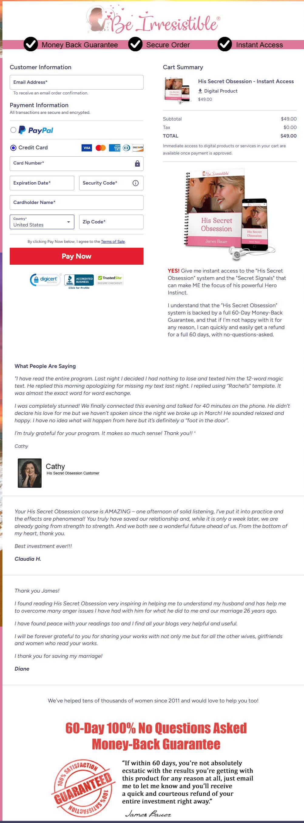 His Secret Obsession -relationship guide